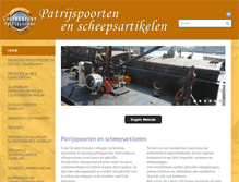 Tablet Screenshot of patrijspoorten.nl